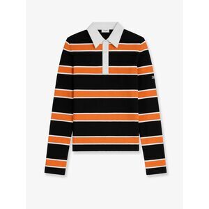 Celine Men Cotton Polo Shirt With Striped Pattern